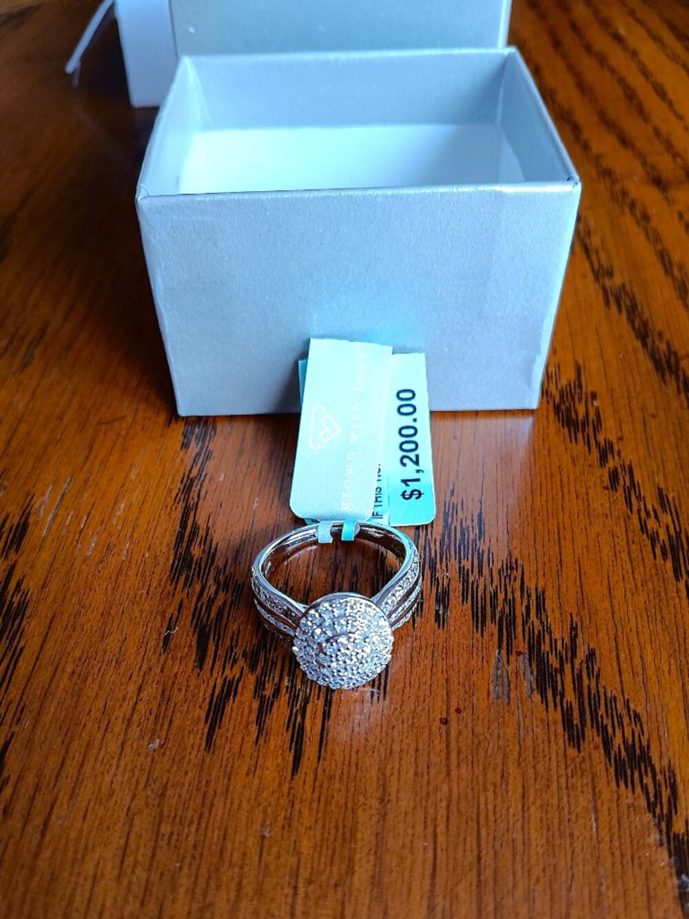 **PD* NEW Belk & Co. 1ct. t.w. Lab Grown Diamond Ring in Sterling Silver, size 7